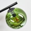 Gastor Plafonnier, Boule lumineuse Bleu, Chrome, Vert, Fumé, 4 lumières