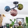 Chehalis Plafonnier, Boule lumineuse Bleu, Vert, Cuivré, 3 lumières