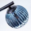 Chehalis Plafonnier, Boule lumineuse Bleu, Vert, Cuivré, 3 lumières