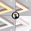 Marluk Plafonnier LED Chrome, Sable, Blanc, 1 lumière