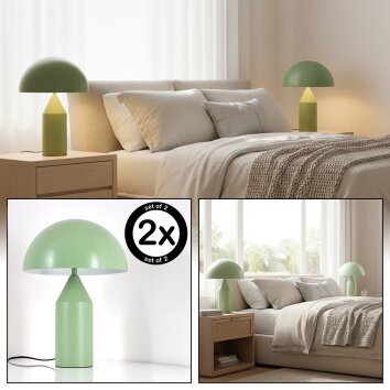 Rilon Lampe à poser Vert, 2 lumières