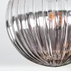 Chehalis Plafonnier, Boule lumineuse Ambre, Clair, Fumé, 3 lumières