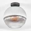 Koyoto Plafonnier, Boule lumineuse 30 cm Clair, Fumé, 1 lumière