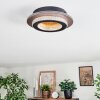Lidor Plafonnier LED Or, Noir, 1 lumière