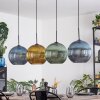 Koyoto Suspension, Boule lumineuse, Suspension Bleu, Or, Vert, 4 lumières