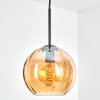 Koyoto Suspension, Boule lumineuse, Suspension 20 cm Ambre, 1 lumière