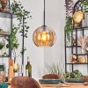 Koyoto Suspension, Boule lumineuse, Suspension Ambre, 1 lumière