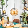 Koyoto Suspension, Boule lumineuse, Suspension Ambre, 1 lumière