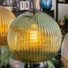 Koyoto Suspension, Boule lumineuse, Suspension Bleu, Or, Vert, Cuivré, 4 lumières