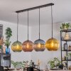 Koyoto Suspension, Boule lumineuse, Suspension Bleu, Or, Vert, Cuivré, 4 lumières
