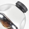 Ripoll Plafonnier, Boule lumineuse Chrome, Clair, Fumé, 1 lumière