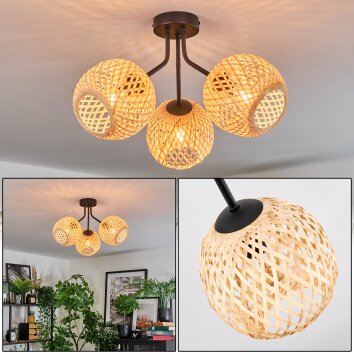 Basto Plafonnier, Boule lumineuse Écru, 3 lumières