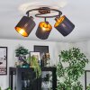 Alsen Plafonnier, Spot de plafond Noir, 3 lumières