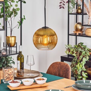 Koyoto Suspension, Boule lumineuse, Suspension 20 cm Or, Clair, 1 lumière