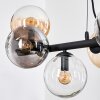 Gastor Suspension, Boule lumineuse, Suspension Ambre, Clair, Fumé, 8 lumières