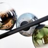 Gastor Suspension, Boule lumineuse, Suspension Bleu, Chrome, Vert, Clair, Fumé, 8 lumières