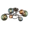 Riha Plafonnier Luminaires Globo Lighting Gris, 6 lumières