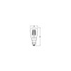Luminaires Osram E14 2.8 Watt blanc chaud dimmable 250 Lumen