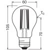 Luminaires Osram E27 5 Watt blanc neutre 1055 Lumen
