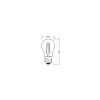 Luminaires Osram E27 1 Watt blanc chaud 136 Lumen