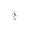 Luminaires Osram E27 LED 4.5 Watt blanc chaud 470 Lumen