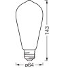 Luminaires Osram E27 LED 6 Watt blanc chaud dimmable 680 Lumen