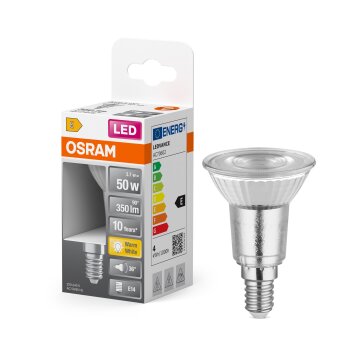Luminaires Osram E14 LED 4.5 Watt blanc chaud 350 Lumen