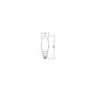 Luminaires Osram E14 LED 1.5 Watt blanc neutre 136 Lumen