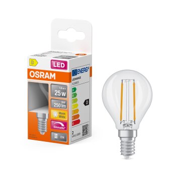 Luminaires Osram E14 LED 2.8 Watt blanc chaud dimmable 250 Lumen