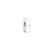 Luminaires Osram E14 LED 4 Watt blanc chaud 470 Lumen