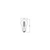 Luminaires Osram E27 LED 4 Watt blanc chaud 470 Lumen