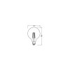 Luminaires Osram E27 7 Watt blanc chaud 806 Lumen