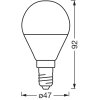 Luminaires Osram E14 4.9 Watt blanc chaud dimmable 470 Lumen