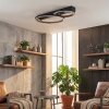 Galor Plafonnier LED Couleur bois, Noir, 1 lumière