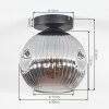 Ripoll Plafonnier, Boule lumineuse Fumé, 1 lumière