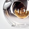 Ripoll Suspension, Boule lumineuse, Suspension Chrome, Clair, Fumé, 1 lumière