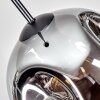 Ripoll Suspension, Boule lumineuse, Suspension Chrome, Clair, Fumé, 1 lumière