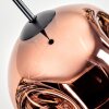 Ripoll Suspension, Boule lumineuse, Suspension Clair, Cuivré, 1 lumière