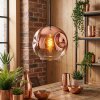 Ripoll Suspension, Boule lumineuse, Suspension Clair, Cuivré, 1 lumière