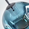 Ripoll Suspension, Boule lumineuse, Suspension Bleu, 1 lumière