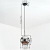 Ripoll Suspension, Boule lumineuse, Suspension Chrome, Fumé, 1 lumière