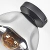 Ripoll Plafonnier, Boule lumineuse Chrome, Clair, Fumé, 1 lumière