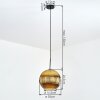 Koyoto Suspension, Boule lumineuse, Suspension Or, 1 lumière