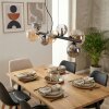 Chehalis Suspension, Boule lumineuse, Suspension Ambre, Fumé, 8 lumières