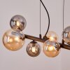 Chehalis Suspension, Boule lumineuse, Suspension Ambre, Fumé, 8 lumières