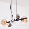Chehalis Suspension, Boule lumineuse, Suspension Ambre, Clair, Fumé, 8 lumières