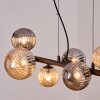 Chehalis Suspension, Boule lumineuse, Suspension Ambre, Fumé, 8 lumières