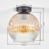 Ripoll Plafonnier, Boule lumineuse Ambre, Clair, 1 lumière