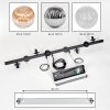 Chehalis Suspension, Boule lumineuse, Suspension Ambre, Clair, Fumé, 8 lumières