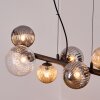 Chehalis Suspension, Boule lumineuse, Suspension Ambre, Clair, Fumé, 8 lumières